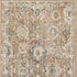 6' Red Floral Worn Faded Runner Rug