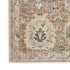 6' Red Floral Worn Faded Runner Rug
