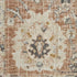 6' Red Floral Worn Faded Runner Rug