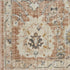 6' Red Floral Worn Faded Runner Rug