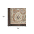 6' Red Floral Worn Faded Runner Rug