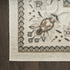 6' Ivory Floral Worn Faded Runner Rug