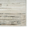 6' Ivory Abstract Worn Faded Runner Rug