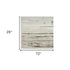6' Ivory Abstract Worn Faded Runner Rug