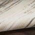 6' Ivory Abstract Worn Faded Runner Rug