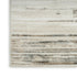 6' Ivory Abstract Worn Faded Runner Rug