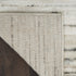 6' Ivory Abstract Worn Faded Runner Rug