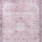 8' X 10' Pink Floral Distressed Area Rug