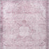 8' X 10' Pink Floral Distressed Area Rug