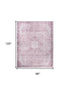 8' X 10' Pink Floral Distressed Area Rug