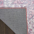 8' X 10' Pink Floral Distressed Area Rug