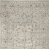 6' X 9' Gray Floral Distressed Area Rug