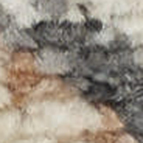 6' X 9' Gray Floral Distressed Area Rug