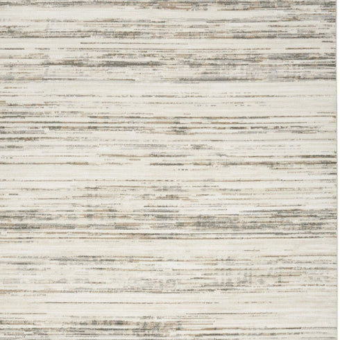 6' X 9' Ivory Abstract Distressed Area Rug