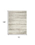 6' X 9' Ivory Abstract Distressed Area Rug