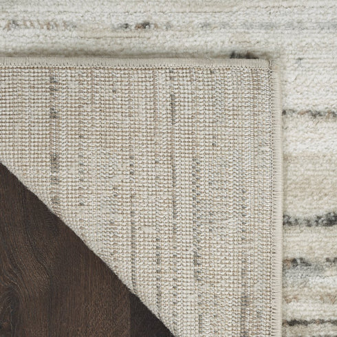 6' X 9' Ivory Abstract Distressed Area Rug