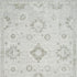 7' X 9' Ivory Floral Distressed Area Rug