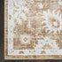 8' X 10' Brown Floral Distressed Area Rug