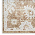 8' X 10' Brown Floral Distressed Area Rug