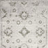 8' X 10' Ivory Floral Distressed Area Rug