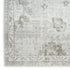 8' X 10' Ivory Floral Distressed Area Rug
