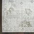 8' X 10' Ivory Floral Distressed Area Rug