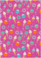 7' X 9' Pink Flatweave Area Rug