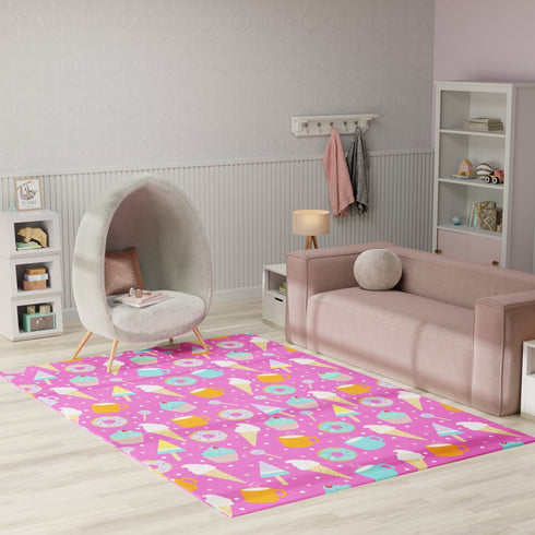 7' X 9' Pink Flatweave Area Rug