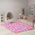 7' X 9' Pink Flatweave Area Rug