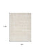 8' X 10' Beige And Ivory Abstract Shag Distressed Area Rug