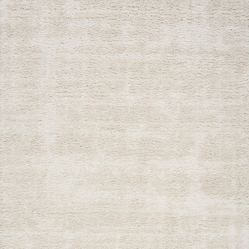 8' X 10' Beige And Ivory Abstract Shag Distressed Area Rug