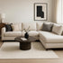 8' X 10' Beige And Ivory Abstract Shag Distressed Area Rug