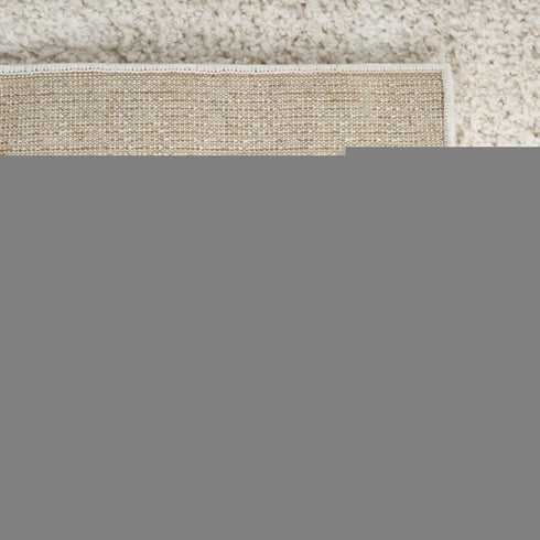 8' X 10' Beige And Ivory Abstract Shag Distressed Area Rug