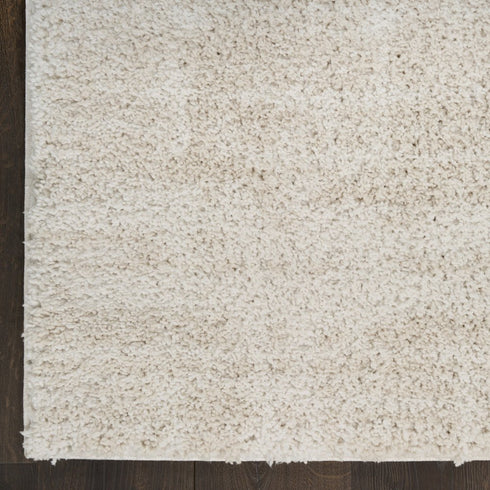 8' X 10' Beige And Ivory Abstract Shag Distressed Area Rug