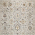 9' X 12' Gray Floral Distressed Area Rug