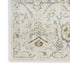 9' X 12' Gray Floral Distressed Area Rug