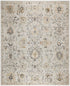9' X 12' Gray Floral Distressed Area Rug