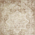 9' X 12' Brown Floral Distressed Area Rug