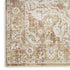 9' X 12' Brown Floral Distressed Area Rug