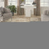 9' X 12' Brown Floral Distressed Area Rug