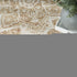 9' X 12' Brown Floral Distressed Area Rug
