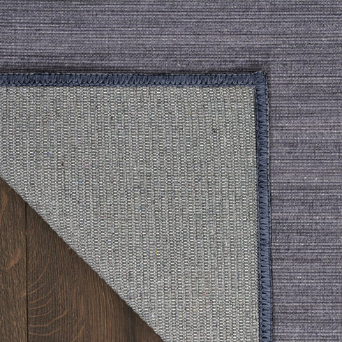 6' Blue Abstract Runner Rug