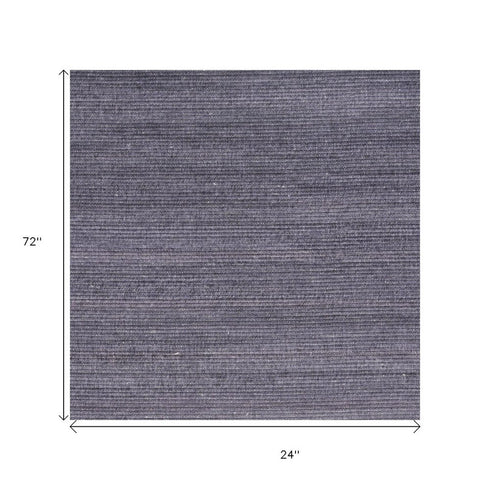 6' Blue Abstract Runner Rug