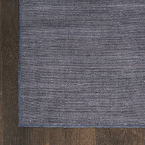 6' Blue Abstract Runner Rug