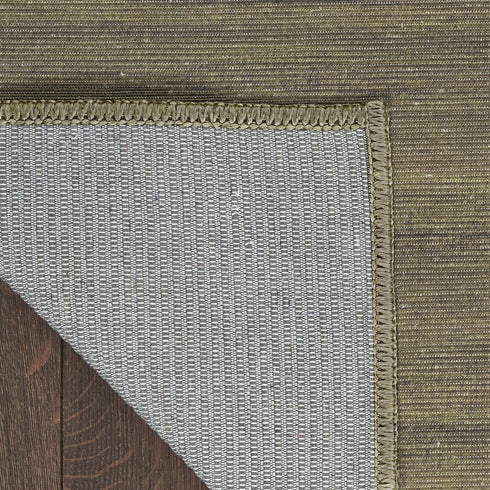 6' Green Abstract Runner Rug