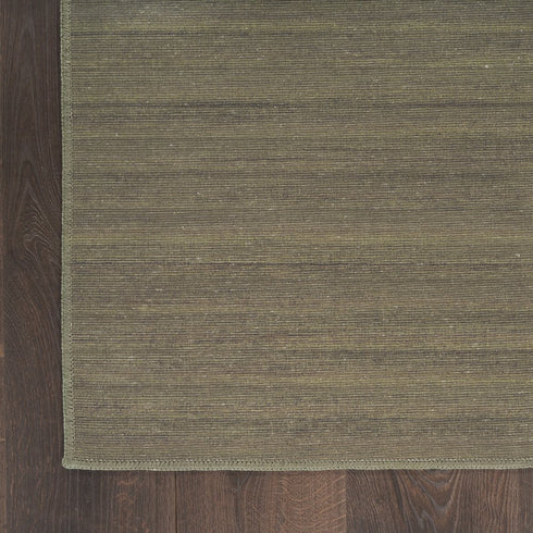6' Green Abstract Runner Rug