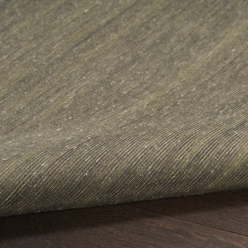 6' Green Abstract Runner Rug