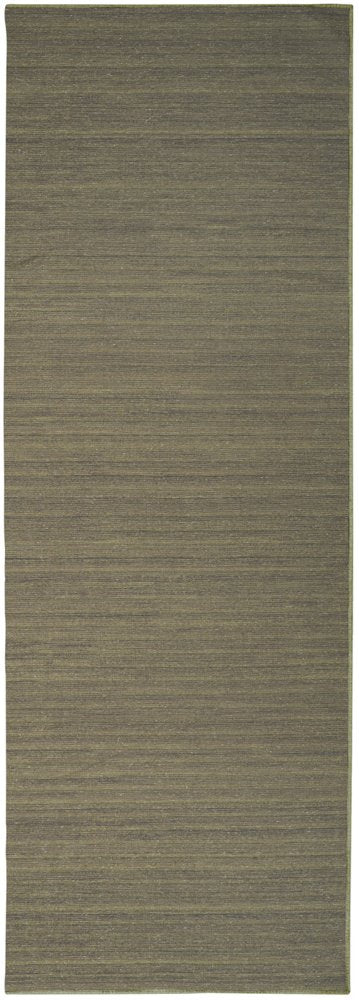 6' Green Abstract Runner Rug