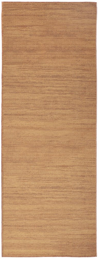 6' Orange Abstract Runner Rug
