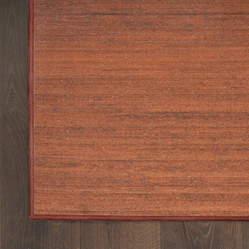 6' Red Abstract Runner Rug